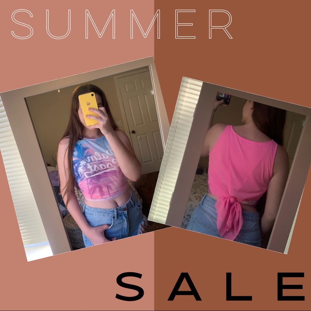 Palm coast crop top